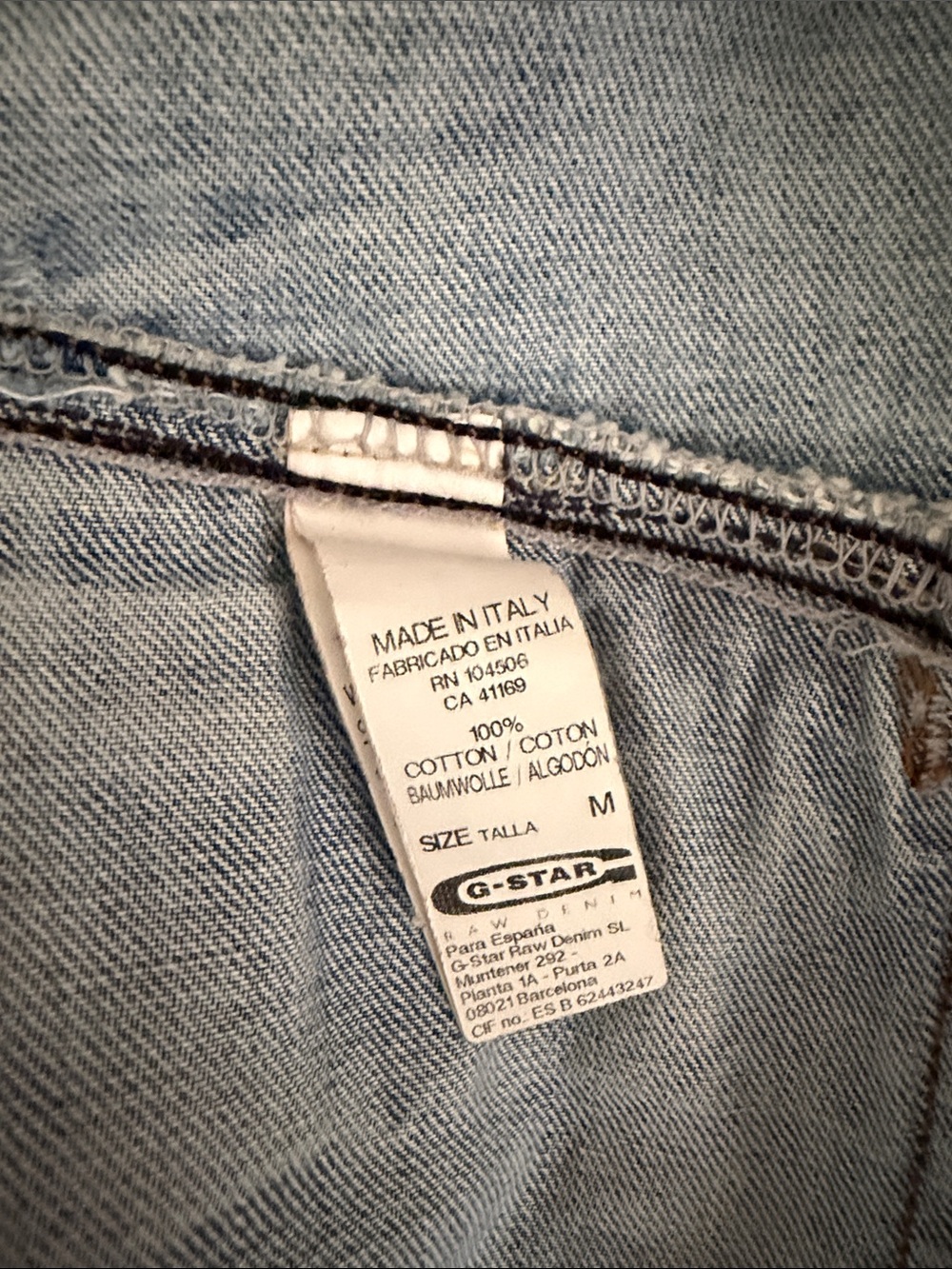 G-Star 3301 Light Blue Distressed Denim Jacket - Picture 3 of 5
